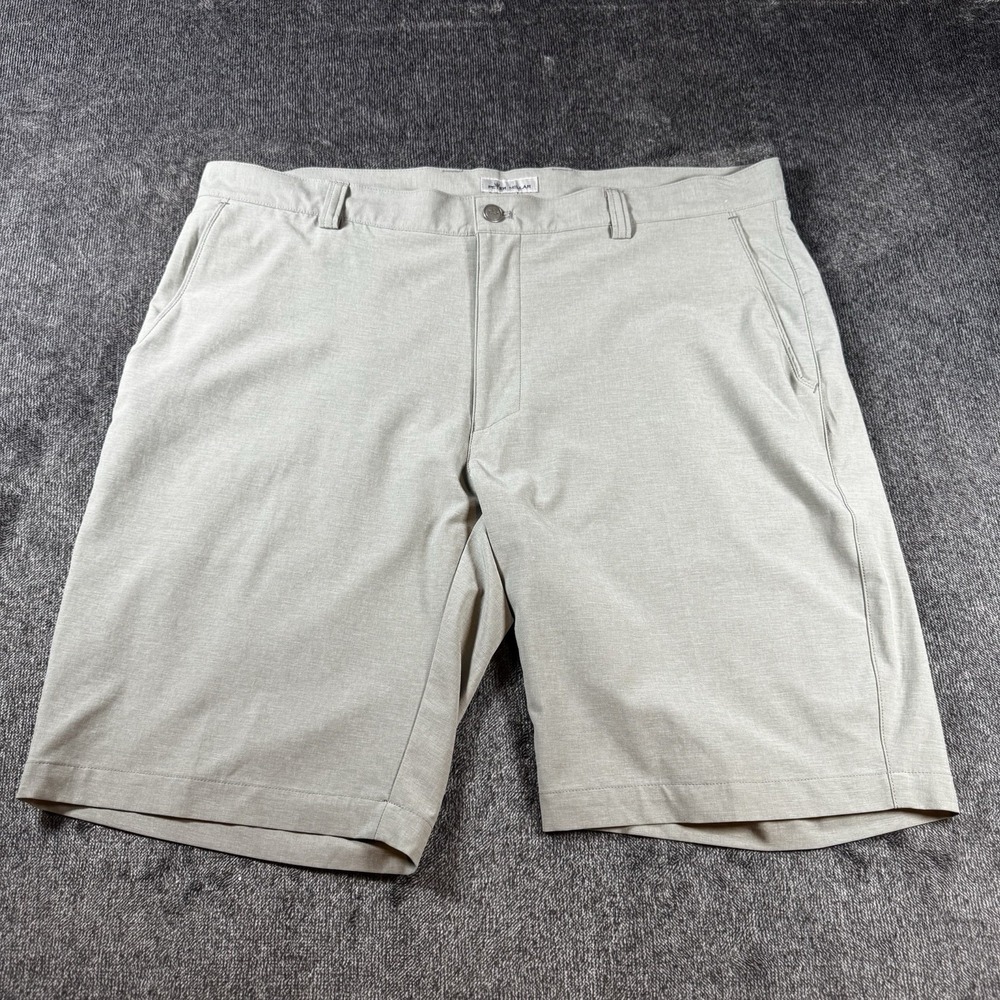 Peter Millar Shorts Mens 38 Gray Shackleford Performance Hybrid Golf ME0EP01
